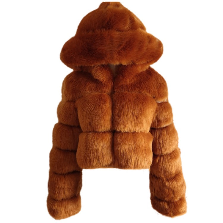 Faux fur bomber